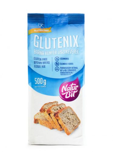 Glutenix gluténmentes barnakenyér sütőkeverék pku 500 g