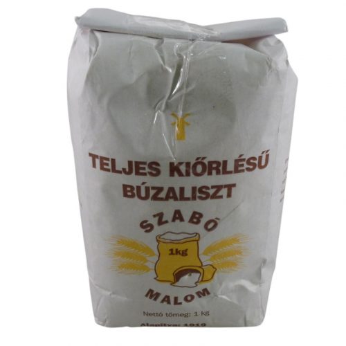 Szabó Malom teljes kiőrlésű búzaliszt 1000 g BL 200