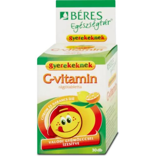 Béres c-vitamin rágótabletta gyerekeknek citrom-narancs 30 db