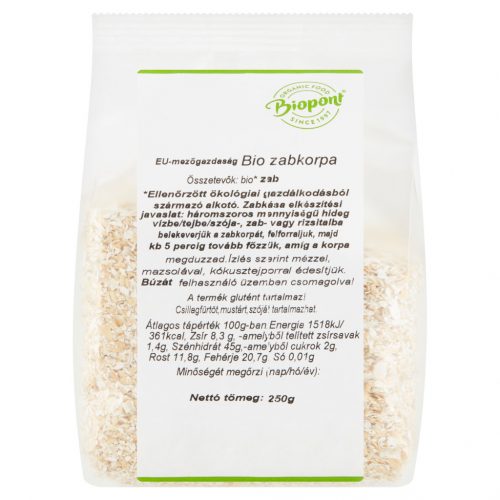 Biopont bio zabkorpa 250 g