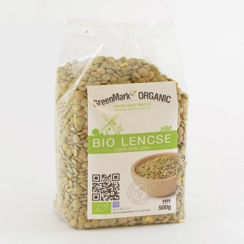 Greenmark bio lencse zöld 500 g