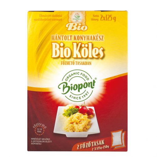 Biopont bio köles hántolt konyhakész 2x125g 250 g