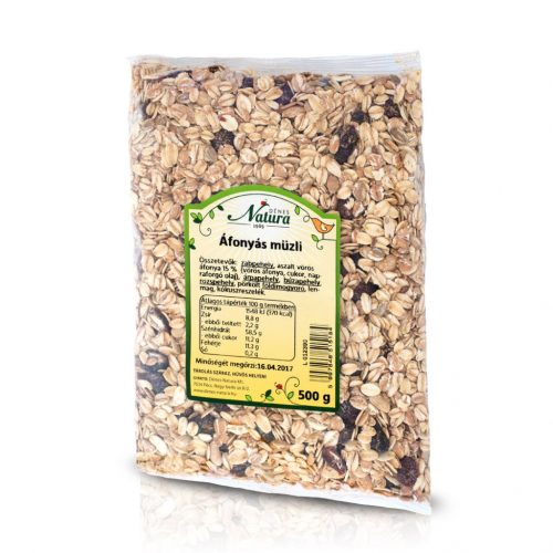 Natura áfonyás müzli 500 g