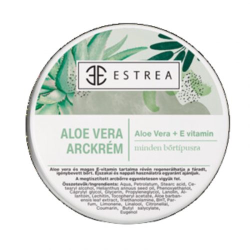 Estrea aloe vera kéz és körömápoló krém e+f vitaminnal 250 ml