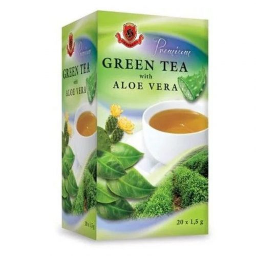 Herbex prémium tea zöldtea aloe verával 20x1,5g 30 g