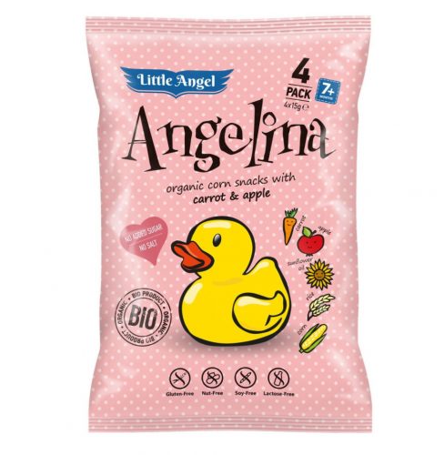 Angelina bio kukoricás snack 4x15g 60 g