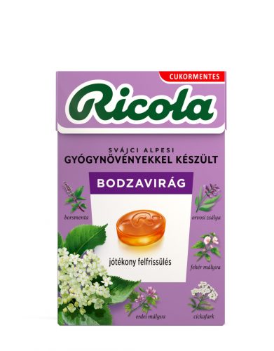 Ricola cukorka bodzavirág 40 g