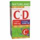 Naturland 1000mg c-vitamin+4000ne d-vitamin tabletta 40 db