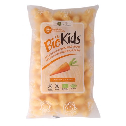 Biokids bio extrudált kukorica snack sárgarépa 55 g