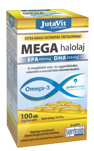 Jutavit Mega halolaj omega-3  kapszula 100 db