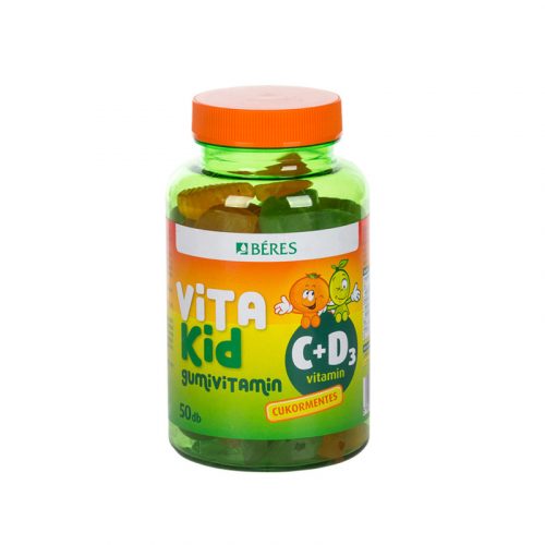 Béres vitakid c+d gumivitamin gumitabletta 50 db