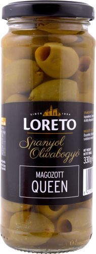 Loreto queen zöld magozott olívabogyó 163 g