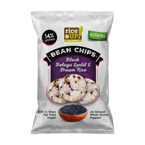 Rice Up proteines chips fekete beluga lencsével 60 g