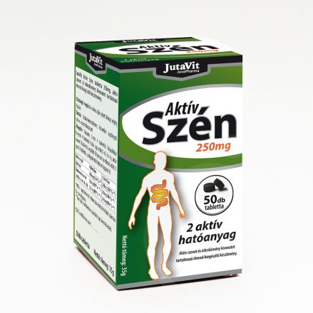 Jutavit aktív szén 250mg tabletta 50 db