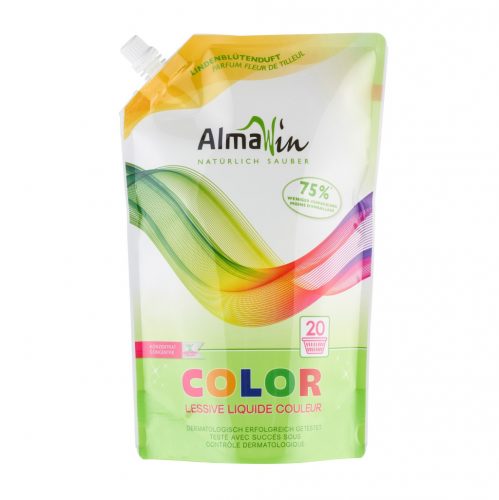 Almawin color folyékony mosószer koncentrátum színes ruhákhoz hársfavirág kivonattal - 20 mosásra 1500 ml