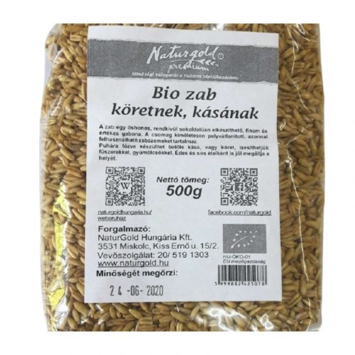 Naturgold bio zab köretnek, kásának, hántolt 500 g