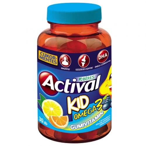 Béres actival kid omega-3 gumivitamin 30 db