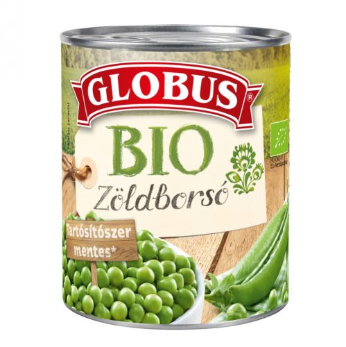 Globus bio zöldborsó konzerv 1 db