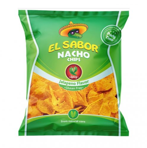 El sabor big nacho chips gluténmentes jalapeno 225 g