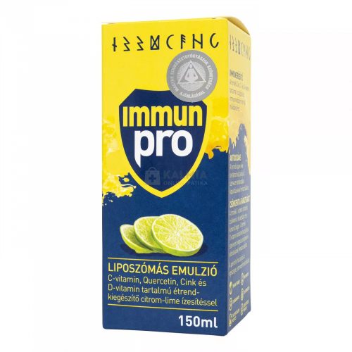 ImmunPro liposzómás emulzió étrendkiegészítő citrom-lime ízesítéssel 150 ml