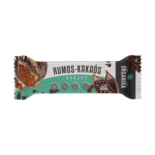 Organika rumos-kakaós szelet 30 g