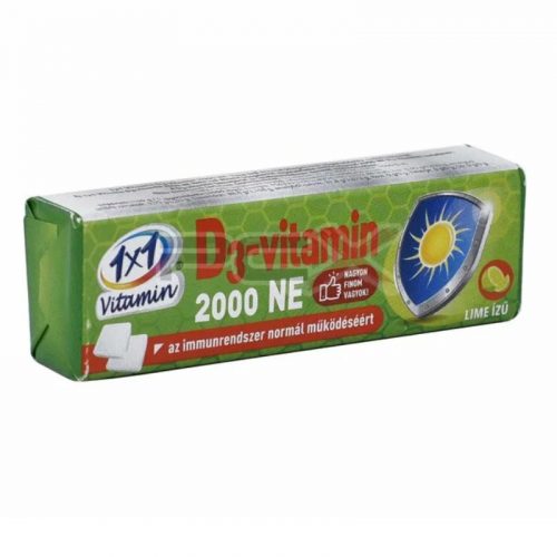 1x1 vitamin d3-vitamin 2000NE rágótabletta szőlőcukorral 14 db