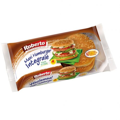 Roberto teljes kiőrlésű maxi hamburger 300 g