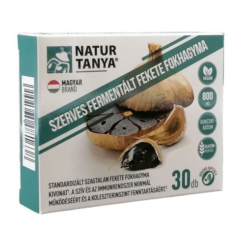 Natur Tanya fermentált fekete fokhagyma 800mg kapszula 30 db