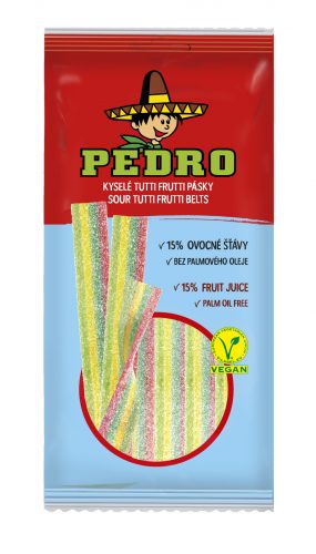 Pedro tutti frutti belt gumicukor vegán 80 g