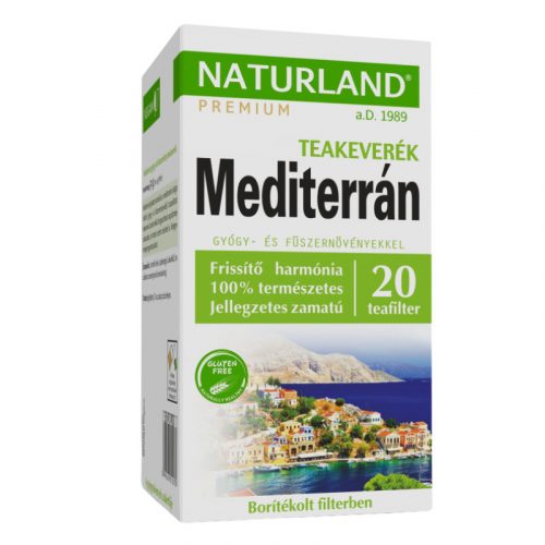 Naturland mediterrán gyógy- és fűszernövény teakeverék 20x1,5g 30 g