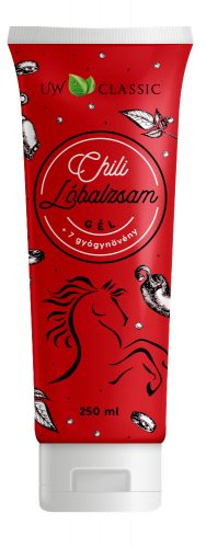 Uw classic lóbalzsam chilivel+7 gyógynövény tubusos 250 ml