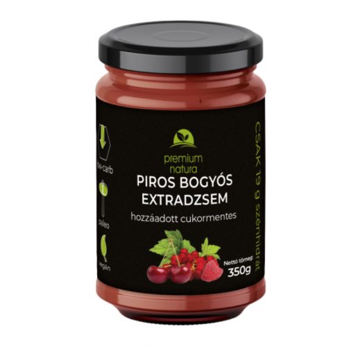 Premium Natura low carb vegyes piros ribizli-meggy-málna extra dzsem