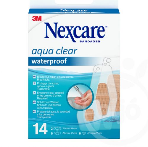 Nexcare sebtapasz aqua vízálló 360° vegyes kiszerelésben 14 db