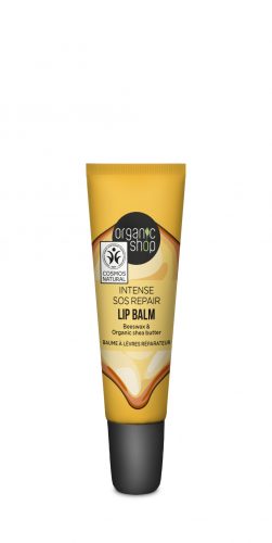 Organic Shop bio ajakbalzsam collagen filler méhviasszal és shea vajjal 10 ml