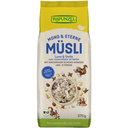 Rapunzel bio müzli hold és csillagok 375 g