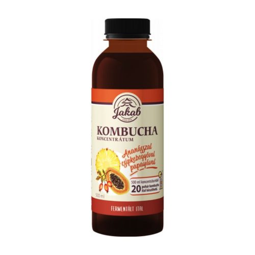 Kombucha tea koncentrátum ananász csipkebogyó papaya 500 ml