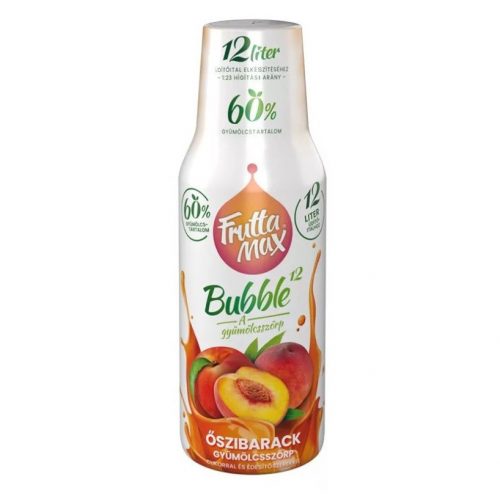 Fruttamax bubble 12 őszibarack 500 ml