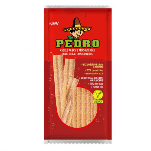 Pedro cola belts savanyú gumicukor vegán 80 g