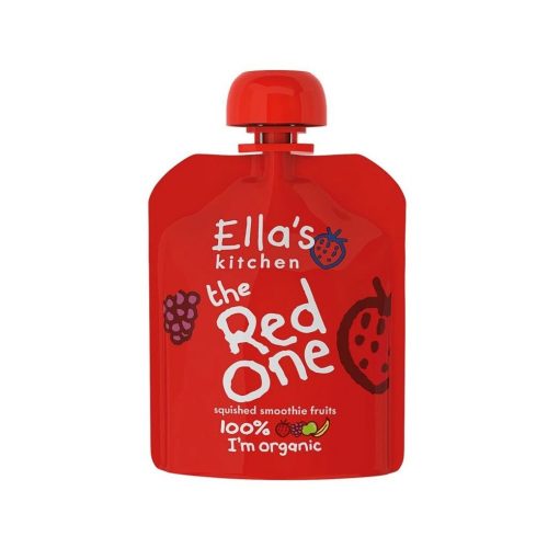 Ellas Kitchen bio bébiétel, püré piros gyümölcsökkel 90 g