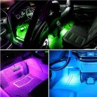 LED autó belső világítás, távirányítóval