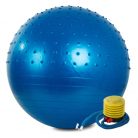 Fitness tornaterem labda 75 cm-es, pumpával - kék