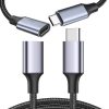 Hosszabbítókábel USB-C fonott adapter, 2 méter