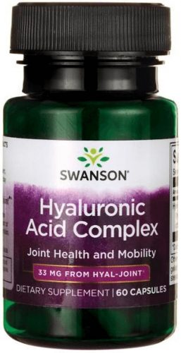 Swanson Hyaluronic Acid Complex 33mg 60 kapszula (Kollagénnel kevert)