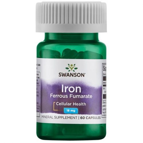 Swanson Iron (vas-fumarát) 18mg 60 kapszula