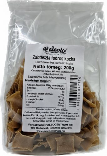 Paleolit GM zabtészta fodros kocka 200g