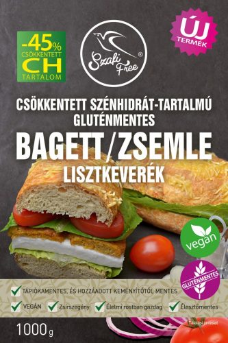 Szafi Free Csökkentett CH-tartalmú gluténmentes bagett/zsemle lisztkev. 1kg